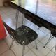 Ensemble table et 4 chaises Formica effet marbre