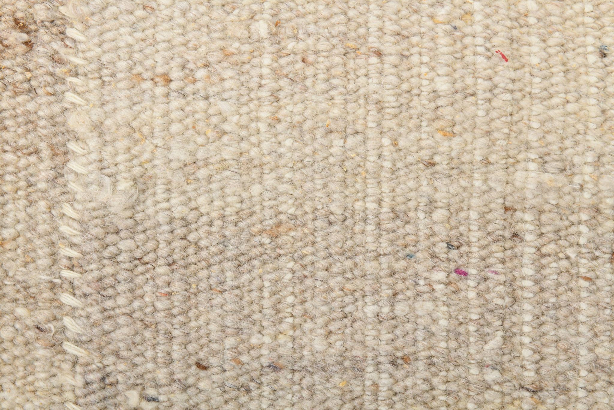 Striped Pattern Brown & Cream Vintage Kilim Rug, 220x300Cm
