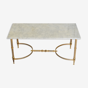 Table basse marbre années 60 style néoclassique