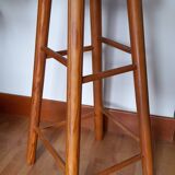 Tabouret de bar en bois vintage
