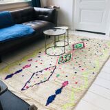 Vintage Berber carpet with full color 250x140cm