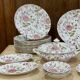 English porcelain service by Johnson Bros model Rose Chintz.