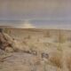 Peinture italienne signée aquarelle du 20ème siècle