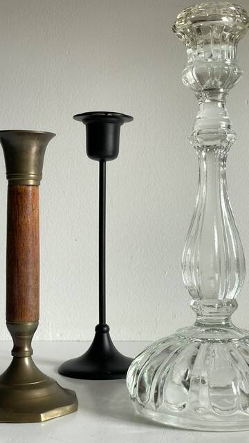 Chic Vintage Bougeoirs Trio
