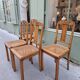4 chaises cannées art deco