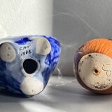 Vintage Handmade Ceramic Owls