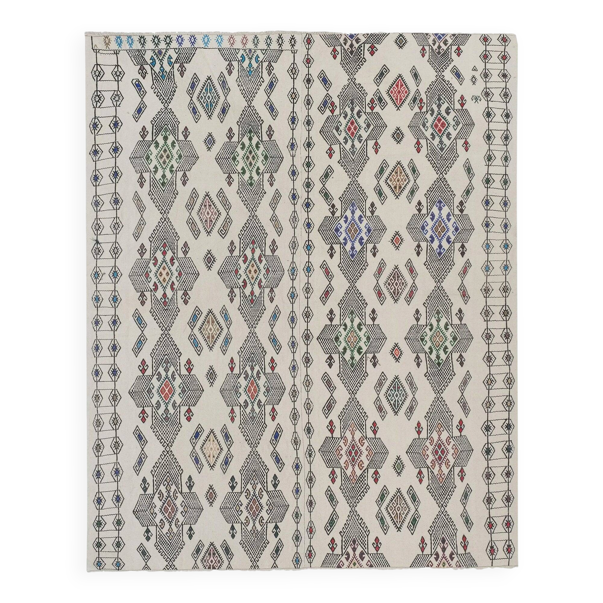 Vintage Turkish kilim, handwoven, 170x210 cm.