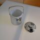chrome metal ice bucket or elephant ice cubes made in Japan vintage 1970