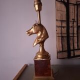 1980s horse head table lamp