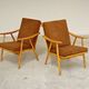 Pair of Boomerang Ton armchairs (Thonet) by Antonin Suman 1960