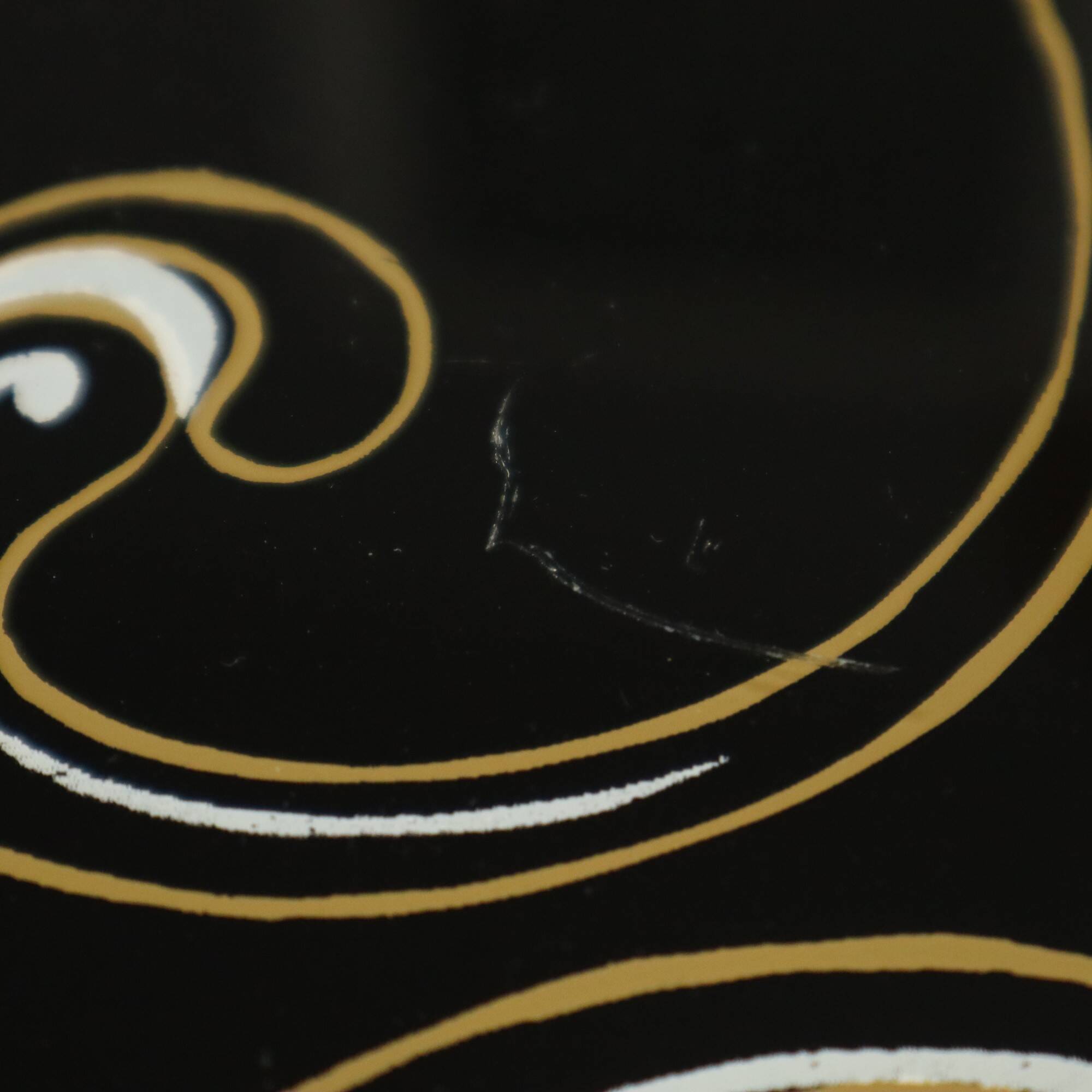 Fifties Rockabilly Coffee Table Glass Conical Golden Legs 90cm