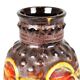 Flamed Fat Lava Vase West Germany Bay Red Orange 98-17