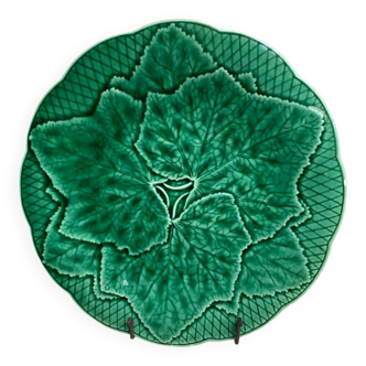 Gien stamped majolica dessert plate