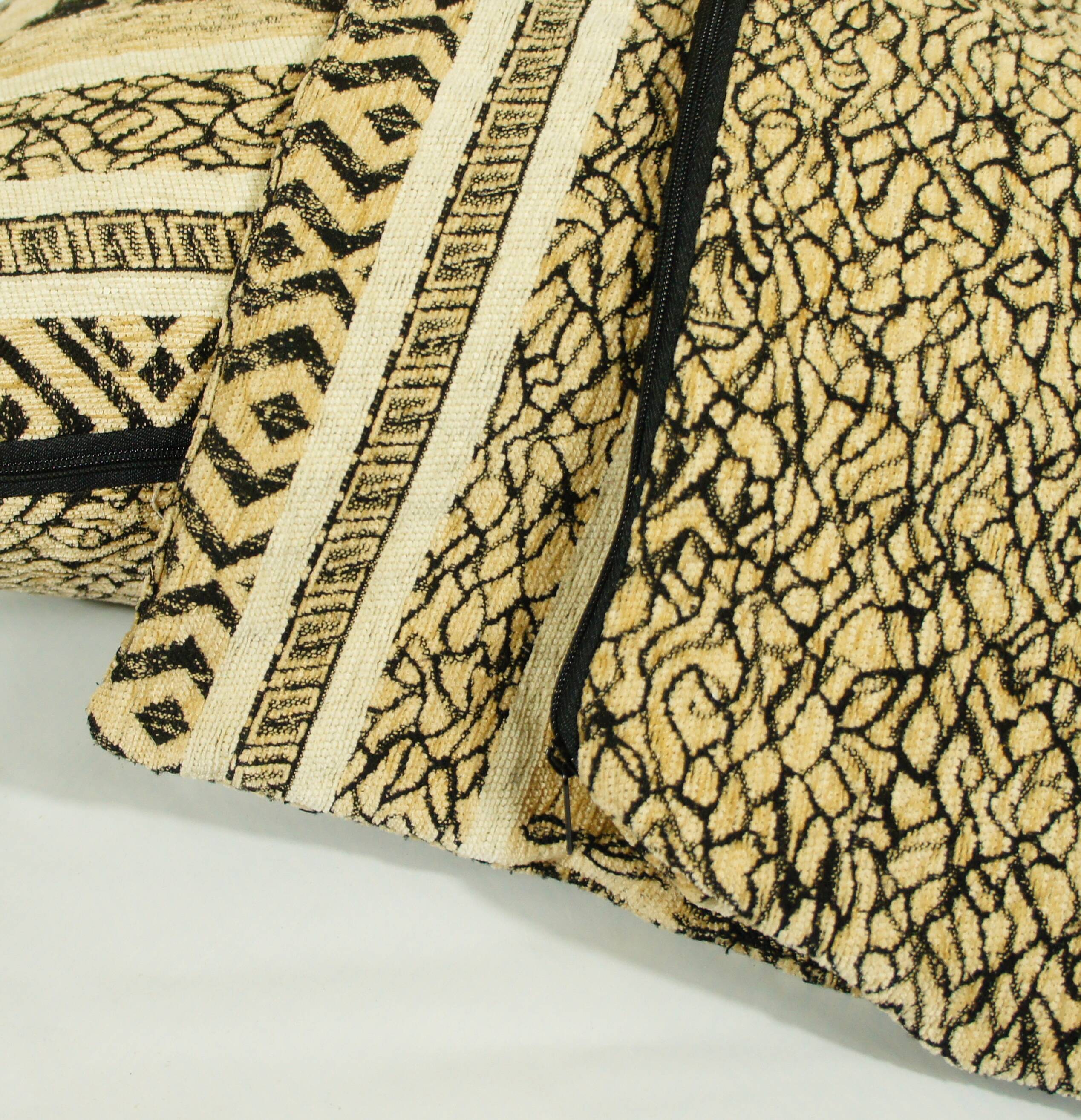 Ethnic velvet elephant cushion