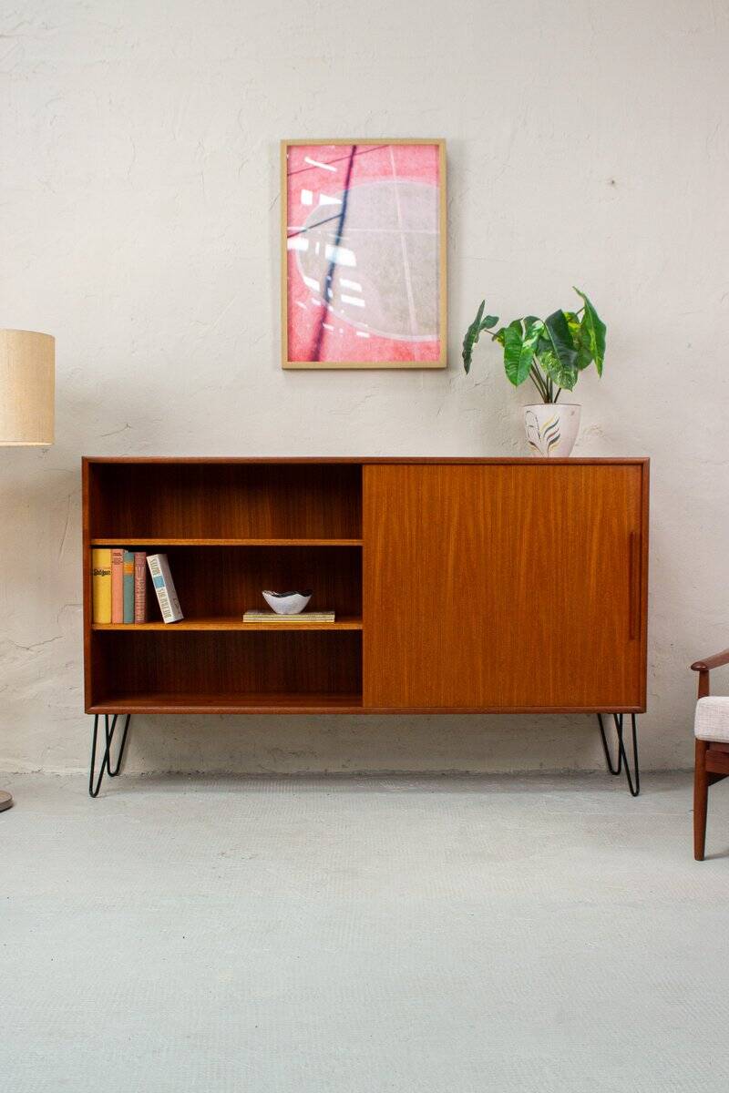 Mid-Century Teak Sideboard by WK Möbel, Denmark, 1960s
