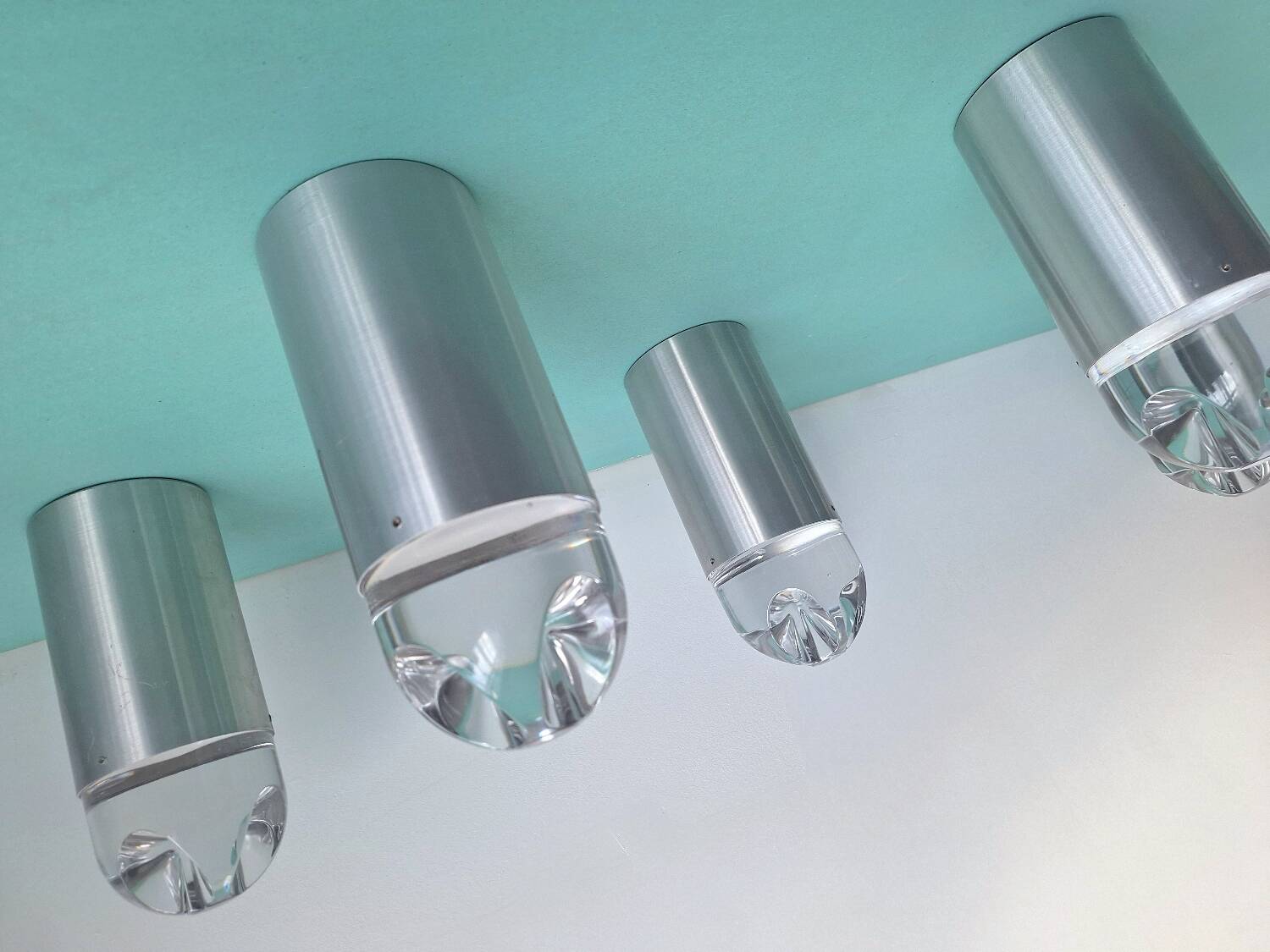 Raak Bullet 8 vintage ceiling or wall lights, antique lighting