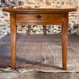 Grande Table de campagne en noyer 2m40 d'epoque 19eme
