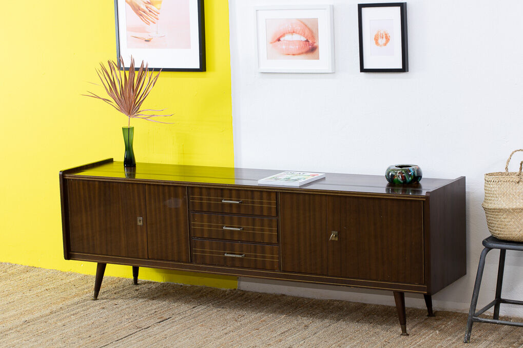 Vintage Scandinavian sideboard – 198 cm