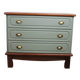 Sage green 3-drawer chest of drawers Gautier 1970 France