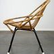 Vintage 1960s rattan Dutch design chair