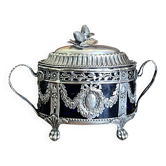 Silverware, sugar bowl in silver Louis XVI style, hallmarks late 18th century.
