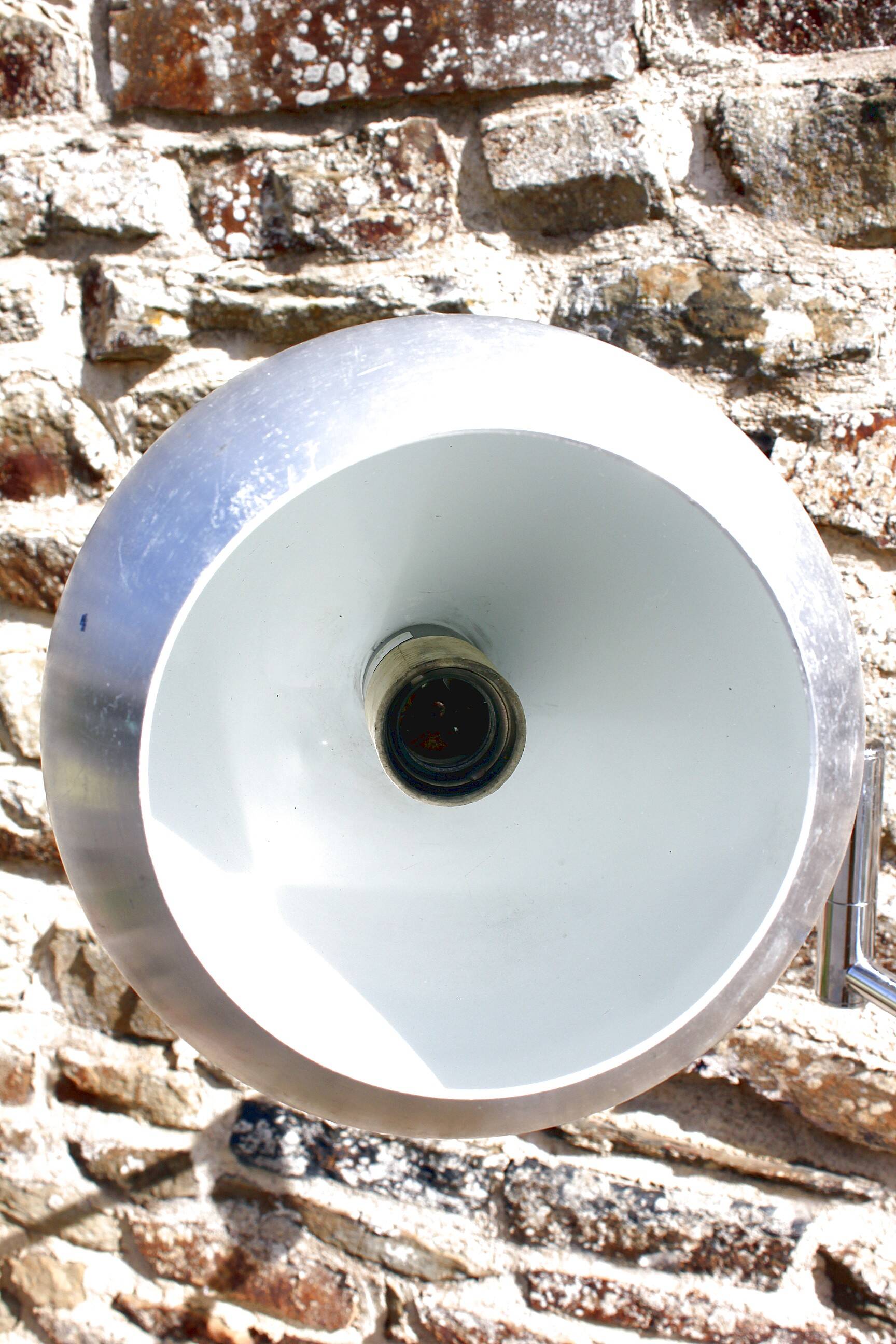 Vintage chrome eyeball floor lamp from the 70s