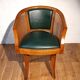 Vintage mahogany office armchair