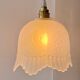 Pendant in etched opaque glass