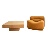 Table basse parchemin - 1970s