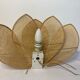 Vintage lamp wall lamp flower lotus cannage XXth