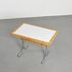Metal and pine table, La Plagne circa 1960
