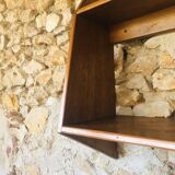 Vintage wall shelf with two shelves, 1970's