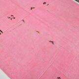 6x8  Pink Turkish Kilim Rug, 178x254Cm