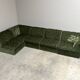 Modular corduroy lounge sofa by Laauser, 1970s