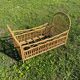 Lit enfant en rotin vintage