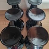 6 ice cream bowls, vintage 80, luminarc