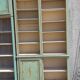 2 library furniture ceruse wood green and gold