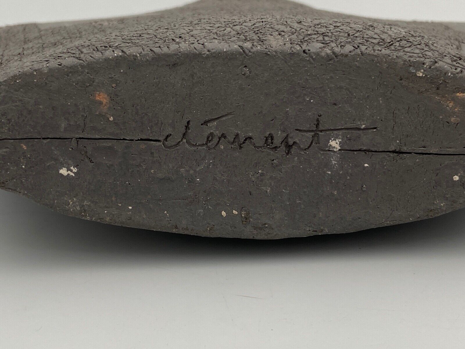 Earth vase by clement fond noir 1980