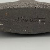 Earth vase by clement fond noir 1980