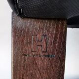 Luxury chair Philippe Hurel black leather