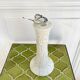 Ceramic candle holder iris flower