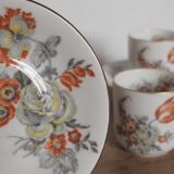 Lot of 2 coffee cups with plates