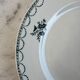 Set of 12 antique flat plates — Céranord pottery, model