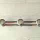 Portemanteau mural en métal chromé