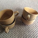 Series of 4 sandstone cups