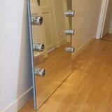 Large vintage bright mirror 80x80cm