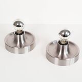 Pair of petite Disc sconces selected by Charlotte Perriand for Les Arcs