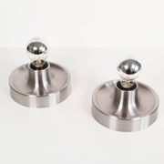 Pair of petite Disc sconces selected by Charlotte Perriand for Les Arcs