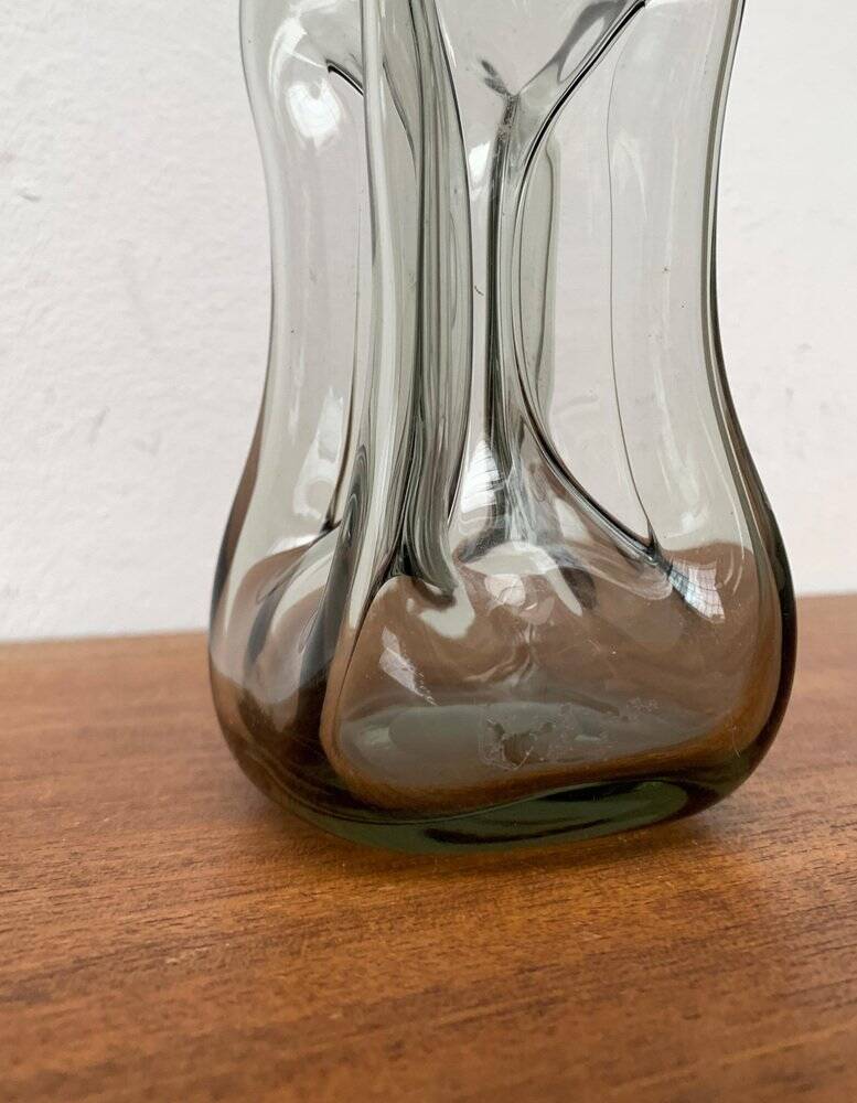 Large Danish Kluk Kluk Bottle in Glass from Holmegaard, 1970s