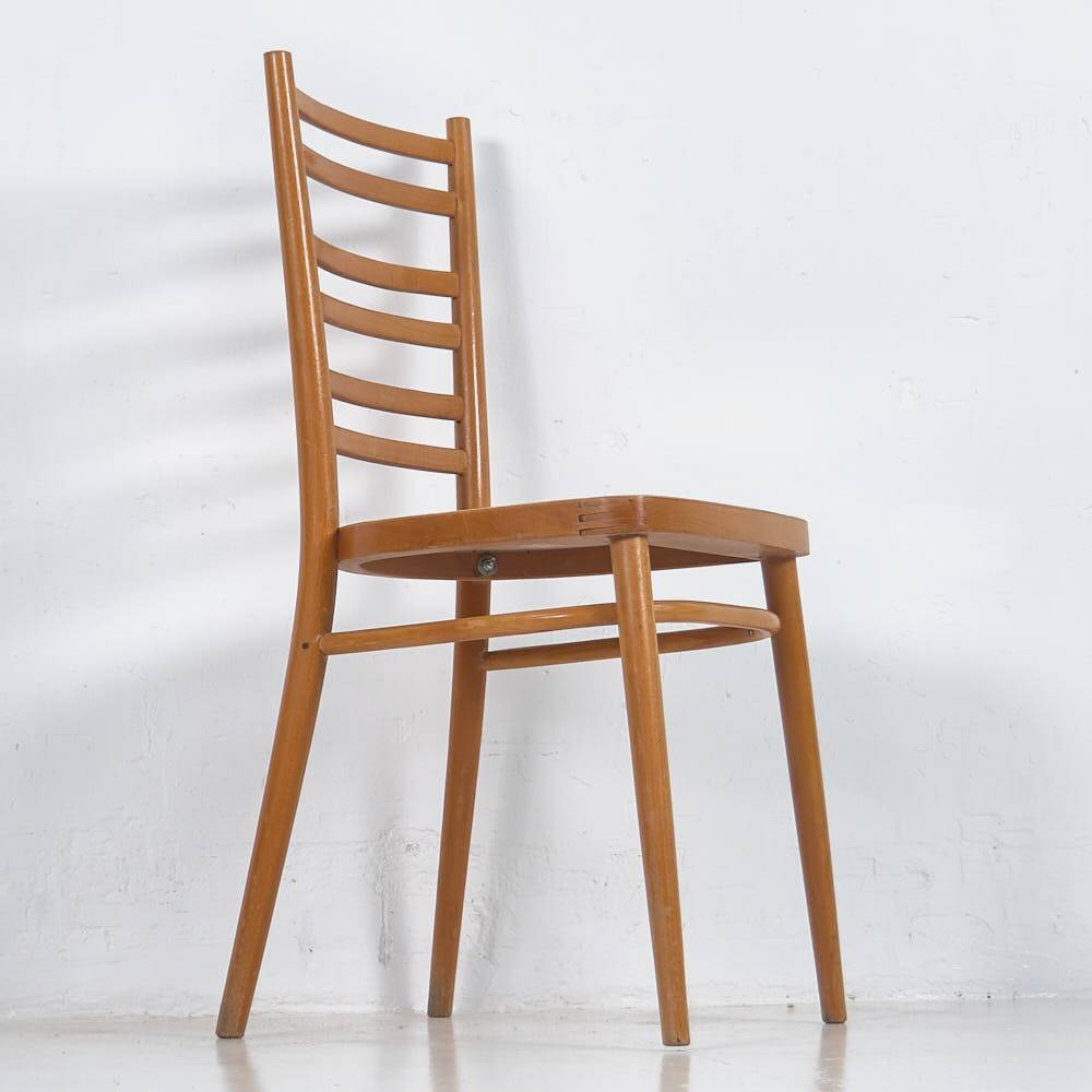 Vintage Dining Chairs (c.1950). 4 Piece Set #3